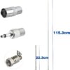Bingfu Dab FM Radio Antena Receptor AV 75 Ohm Unbal F Macho Adaptador Antena Telescópica y 2 Adaptador 3 Kit para Tivoli Audio Modelo Audio Yamaha Denon Teac Pioneer Onkyo Marantz - Image 2