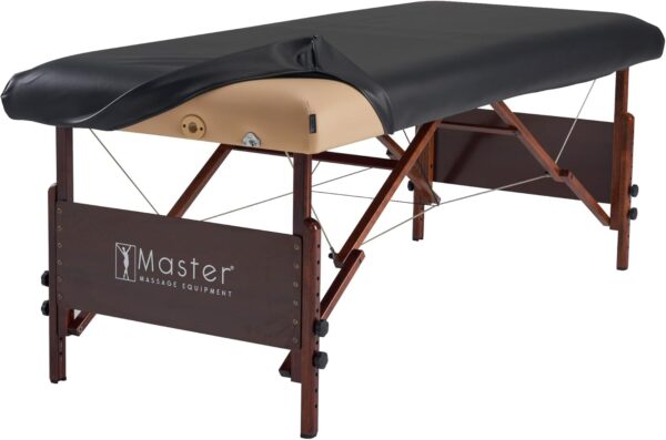 Master Massage Funda protectora de piel sintética para camilla de masaje rica en aceite