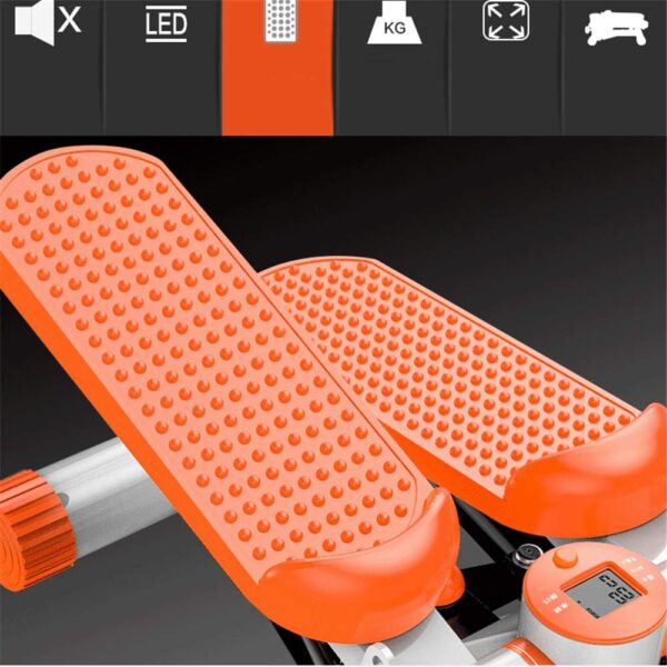 Dbtxwd Mini Air Stepper Stair Stepper Climber Fitness Machine con Bandas de Resistencia, Equipo Deportivo de Interior multifunción - Image 4
