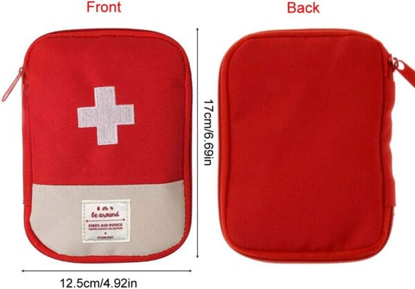 EQLEF Mini Vacío Botiquín de Primeros Auxilios, Bolsa de Medicina portátil Bolsa de medicamentos para Viajes al Aire Libre - Image 5
