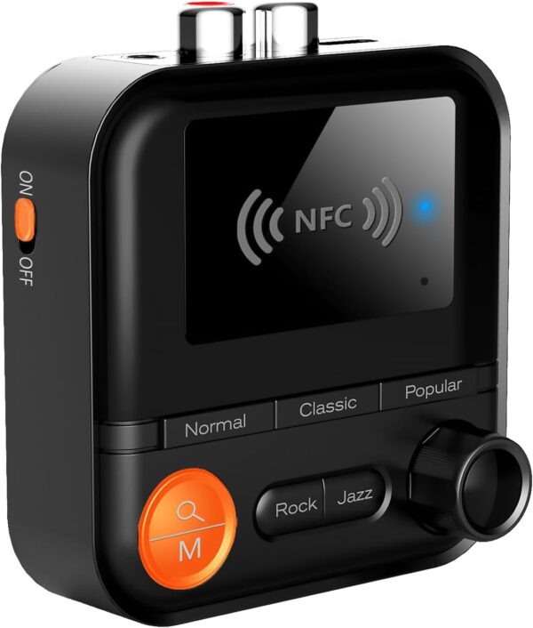 Dtaigou Receptor inalámbrico,Receptor inalámbrico para Altavoces | Adaptador de Amplificador inalámbrico con Cable de Audio de 3,5 mm,Admite Entrada de Tarjeta TF y Reproductor de MP3