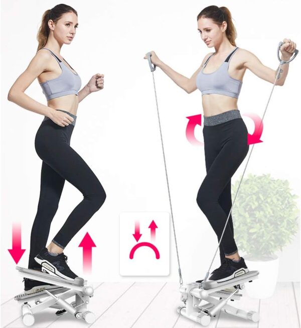 Escalador portátil Escalera Stepper Cintura hidráulica Fitness Twister Pérdida de Peso del hogar Cintura Delgada Máquina de piernas Flacas con Monitor LCD - Image 4