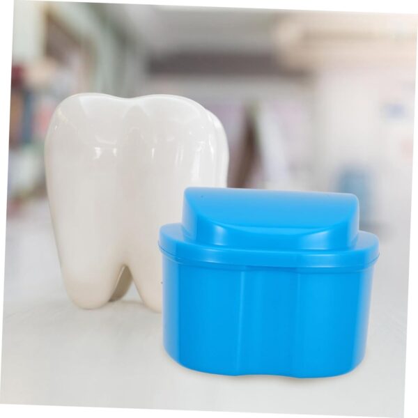 ULTECHNOVO Caja De Baño Para Dentaduras Postizas Recipiente Para Retenedores Recipientes De Limpieza Para Dentaduras Postizas - Image 8