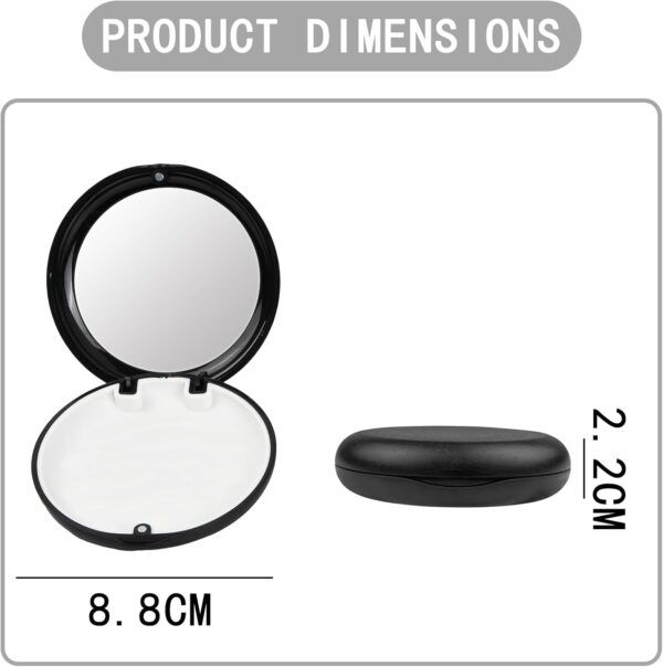 JCUGSBS Estuche de retención de prótesis, funda dental de ortodoncia, caja de frenos, caja de protector bucal, contenedor de soporte para dentaduras postizas (negro) - Image 2