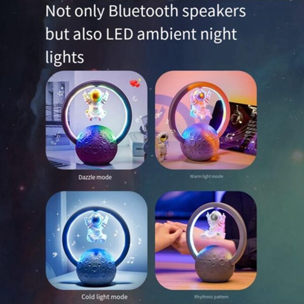 Jialouboo Altavoz Bluetooth de astronauta suspendido, adornos para el hogar, altavoz Bluetooth para exteriores - Image 3