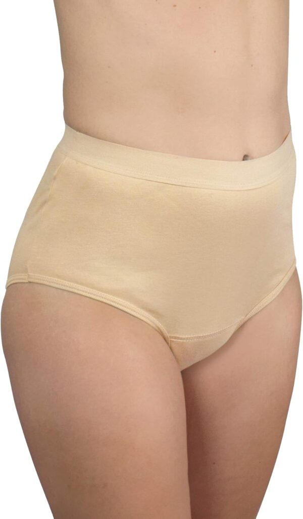 Hydas Calzoncillo protector lavable para incontinencia con almohadilla de succión integrada, talla 50/52, color beige