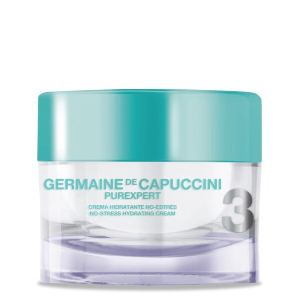 Germaine de Capuccini - Purexpert | Crema Hidratante No-Stress - Crema de cara hidratante - luminosidad y tersura natural - Pieles normales y mixtas jóvenes - Acné - 50 ml