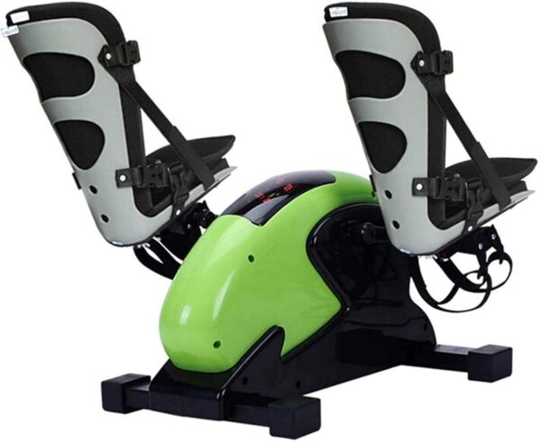 MFLASMF Ejercitador de Pedal eléctrico portátil, Bicicleta de Ejercicios con Pedal pequeño Debajo del Escritorio, Equipo de Vendedor Ambulante 2 en 1 para la Fuerza del Brazo de la Pierna