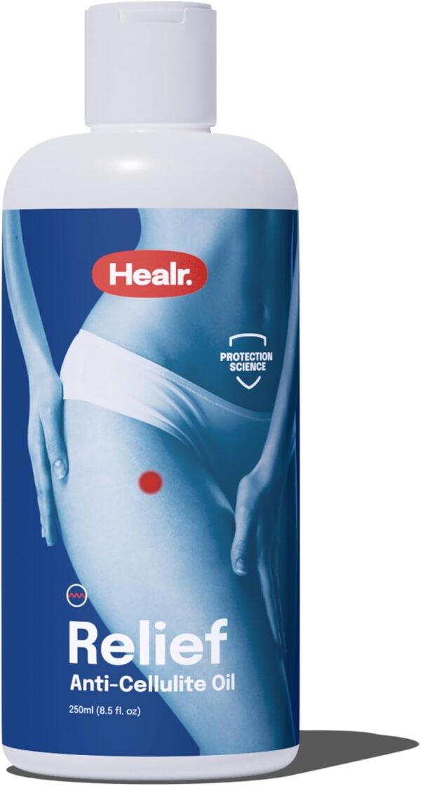 Healr Aceite Anticelulitico Reductor Potente con Aceite Esencial Patchouli y Aceite Semillas Sésamo, 250ml - Aceite para Ccelulitis Piernas y Gluteos