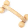 Tuuli Accessories Rodillo Masajeador Aparato para Masaje Espalda Cuello Hombros Piernas Cuerpo Músculos Brazos Madera Bola 18 x 7 x 6 cm - Image 2