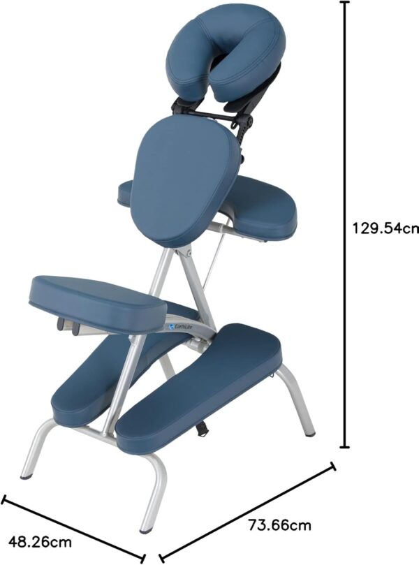 Earthlite Vortex - Silla de masaje profesional, color azul - Image 2
