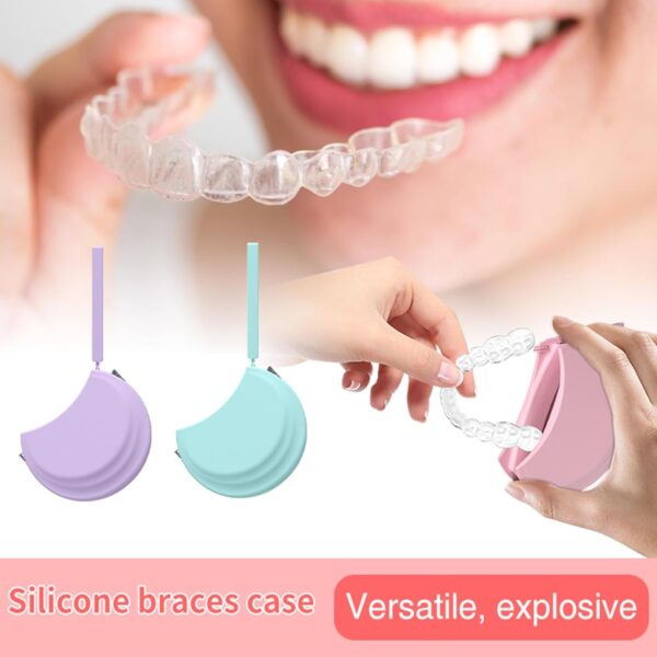 Funda de silicona para retención de dentaduras delgadas, protector bucal con cordón - Image 8