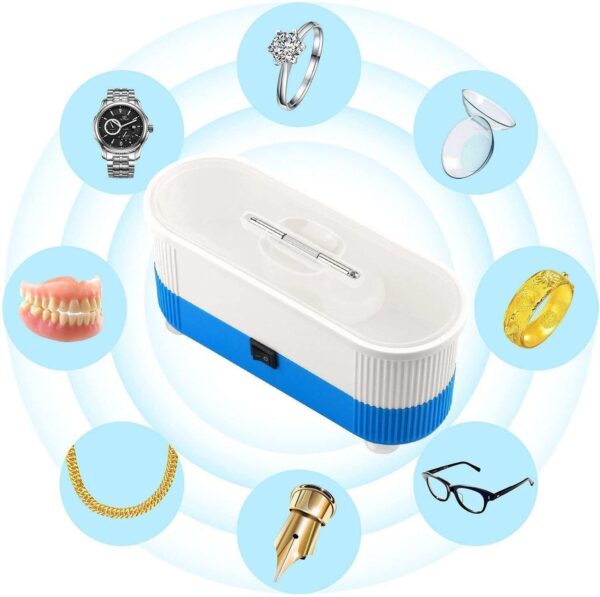 scosao Limpiador Ultrasónico de Joyas 48 kHz limpiador Ultrasonidos Portátil Ultrasonic Cleaner para Relojes, Pendientes, Dentaduras, Monedas, Gafas - Image 2