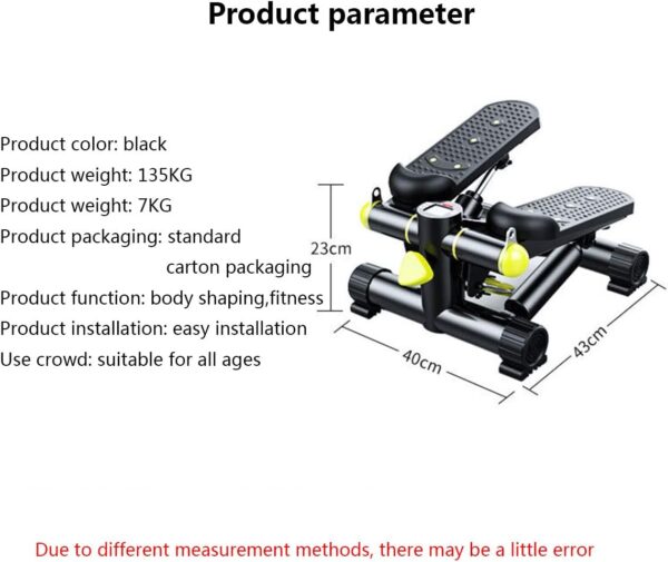 ZXLLAFT Fitness Stepper, Aerobic Trainer Twist Stair Stepper, Portable Quiet Climber Stepper para Principiantes y Profesionales - Image 6