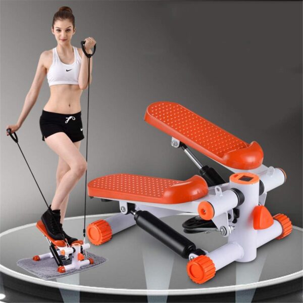 Dbtxwd Mini Air Stepper Stair Stepper Climber Fitness Machine con Bandas de Resistencia, Equipo Deportivo de Interior multifunción - Image 3