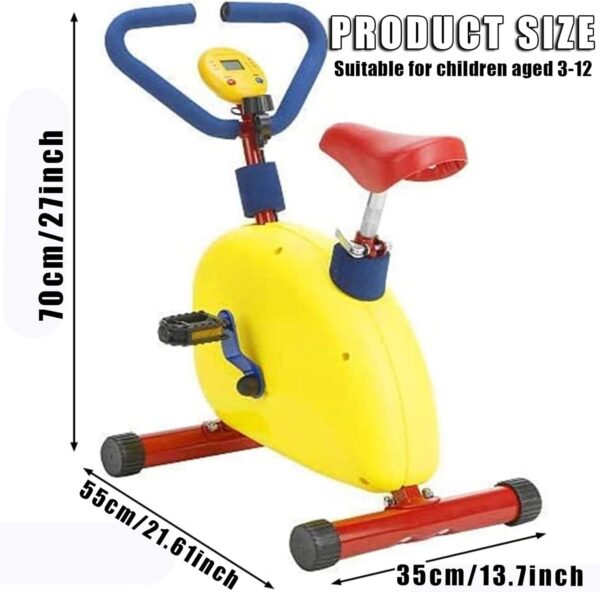 YFJBDKS Bicicleta de Ejercicio para niños - Ciclo estático Divertido y de Fitness para Interiores con Asiento Ajustable, Equipo de Entrenamiento para niños y niñas - Image 7