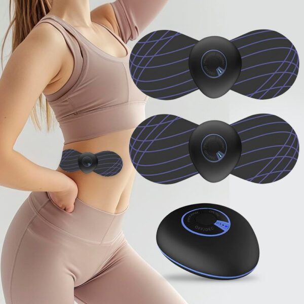 Mini Masajeador Cervical TENS - 2 Pack - Masajeador de Cuello Eléctrico Portátil y Sin Cables, Alivio del Dolor y la Tensión en el Cuello, Parche de Masaje Relajante para Uso Diario