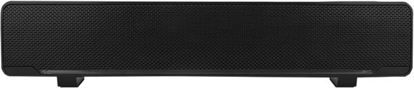 Denash Altavoz con Cable USB, Escritorio Sonido Envolvente de Sonido estéreo 3D con una Entrada de luz LED de 3.5mm para PC/Tableta/teléfono Inteligente(Negro)