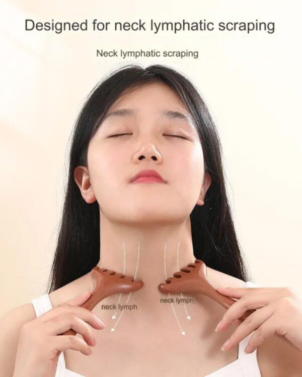 KGDUYC 2 piezas peine de masaje meridiano para la cabeza, peine gua sha para el cuero cabelludo, masajeador corporal multifunción, masajeador meridiano, para el cuidado de la cabeza, relajación - Image 4