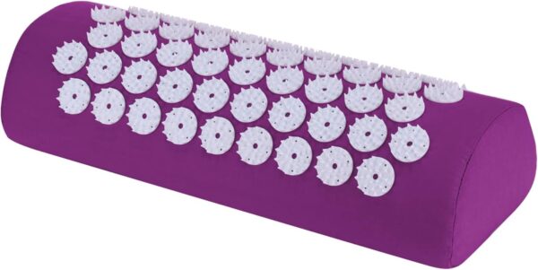 Belmalia Cojín de Acupresión para Hombros y Nuca, Rollo para Nuca, Cojín de Masaje, Cojín Relajante MTC Violeta Morado - Image 5