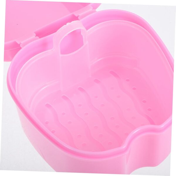 Healeved Caja De Prótesis Con Capa De Filtro Retenedor De Baño De Contenedor De Vasos Retenedores Para Estuche De Plástico Para Dentaduras Postizas Páginas - Image 7