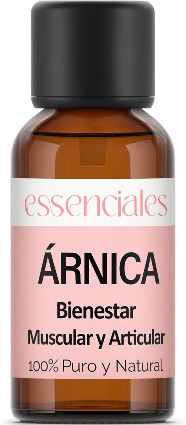 Essenciales - Aceite Vegetal de Árnica, 100% Puro, 30 ml | Para Tu Bienestar Muscular y Articular