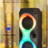 vdha Altavoz Bluetooth Inalámbrico Portátil para Exteriores, Colorido, Escritorio Doméstico, Altavoz de Graves con Subwoofer de Alto Volumen para Karaoke Familiar - Image 3