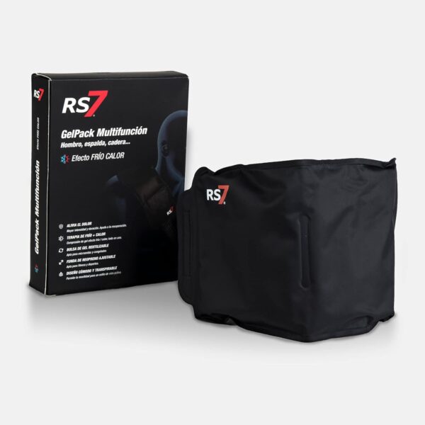 RS7 Gel Pack Multifunción - Espalda, Hombros y Abdomen efecto Frío/Calor, Negro - Image 2