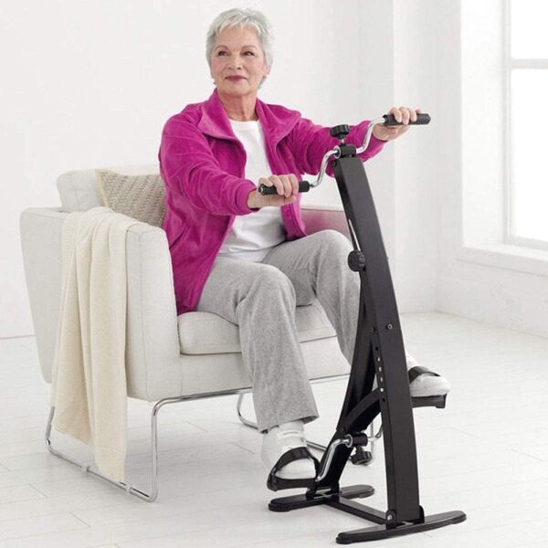 NMDCDH Pedal Bicicleta estática Brazo Pierna Ciclismo Bicicleta de Doble Ciclo Gimnasia Ejercicio pasivo Fitness Ejercitador de rehabilitación Bicicleta de Entrenamiento Bicicleta, Altura