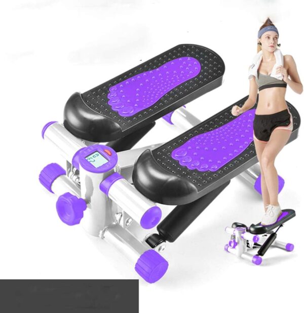 WENCY Mini Stepper Trainer Portable Twist Stair Altura Ajustable Máquina de Ejercicios de Fitness con Banda de Resistencia Duraderay Pantalla LED - Image 3