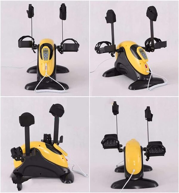 WPJQJWD Ejercitador De Pedal Eléctrico Ajustable, Mini Bicicleta Estática con Soporte para Protección De Piernas Mini Bicicleta De Ejercicio Motorizada Ajustable Ejercitador Motorizado De Pedal - Image 2