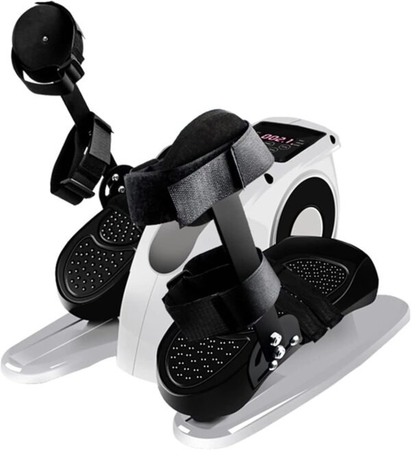 WPJQJWD Ejercitador de Pedal eléctrico para Ancianos, Mini Bicicleta estática con Soporte para protección de piernas Ejercitador de Pedal Eléctrico Ajustable Mini Entrenador Ejercicio