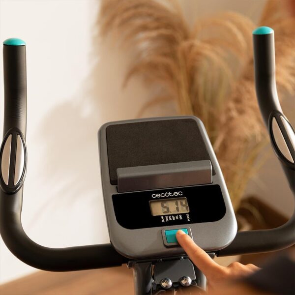 Cecotec Bicicleta Estática Plegable con Volante de Inercia X-Bike, Sistema Silence Fit, Con y Sin Respaldo, Manillar y Sillín Regulable, Pulsómetro, Pantalla LCD, Soporte dispositivos, Ruedas - Image 10