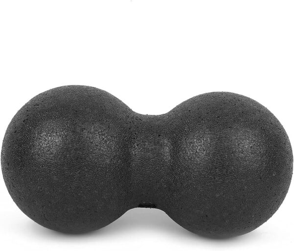 Natudeco Bola De Masaje De Yoga Bola De Masaje De Cacahuete Bola De Masaje Doble Rodillo Masaje Multizona Músculos Relajantes Equipo De Masaje para Atletas Y Entusiastas del Yoga(Black)