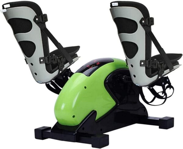WPJQJWD Ejercitador De Pedal Eléctrico,Fitness Motorizado Eléctrico Mini Bicicleta Ejercicio/Pedal Ejercitador ​con Soporte Protector De Piernas Entrenador De Rehabilitación para Ancianos