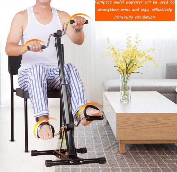 MFLASMF Ejercitador de Pedal - Máquina de pedaleo portátil para Ejercicios de pie, Mano, Brazo y Pierna - Ejercitador de Pedal para Bicicleta - Image 3