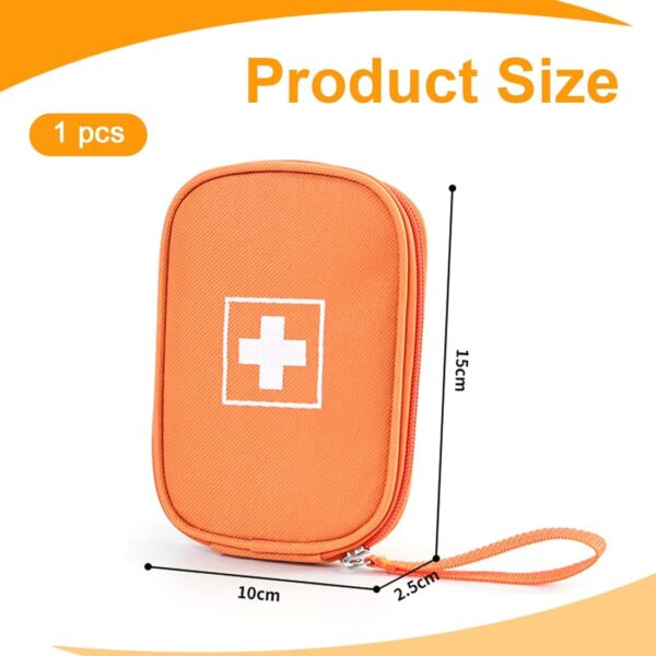 EIHI color naranja botiquin viaje bolsa botiquin vacia botiquin de primeros auxilios viaje botiquín de primeros auxilios portátil Con correa para la muñeca para Viajar Acampar y Senderismo - Image 2
