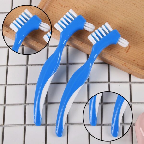 IBXWMNG Set de 4 cepillos limpiadores para ortodoncia con doble cara y punta de precisión，Ideal para limpiar dentaduras postizas, retenedores, prótesis dentales, férulas y alineadores - Image 6