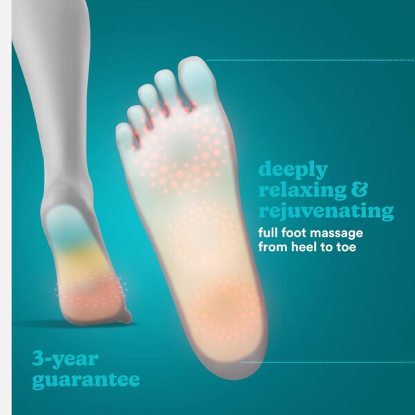 HoMedics Dual Masajeador Eléctrico para Pies – Masaje Plantar Profundo Shiatsu con 12 Cabezales Giratorios, Descontractura los Músculos - Portátil y Compacto - Image 2