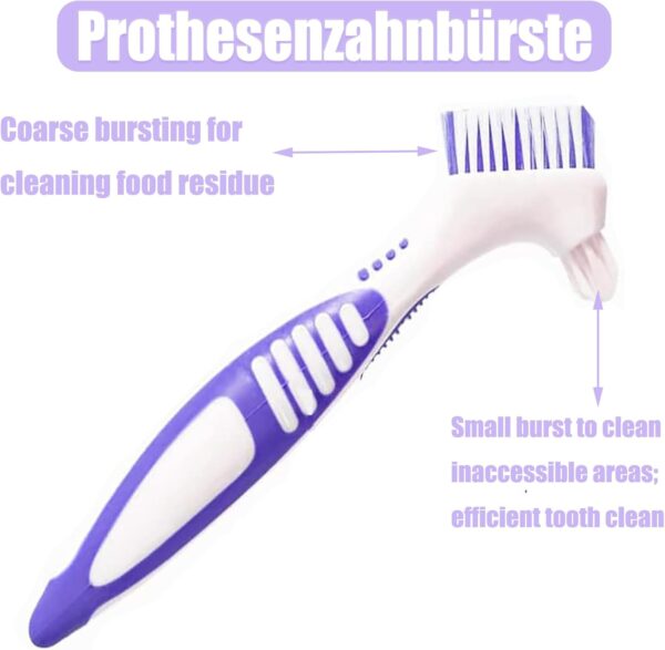 Kit de cepillo dental, caja de baño de reparación de contenedores dentales, Caja dental con espejo, herramienta de desmontaje del corrector con corrector 2x para 2 soportes masticables o limpieza - Image 5