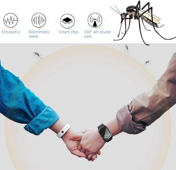 N3 ZELEK Pulsera Repelente de Mosquitos Bandas de Mosquitos Chip MÁS Nuevo Bandas Repelentes de Insectos Repelente de Plagas Ultrasónico Banda de Muñeca Pulsera Anti Mosquitos Reloj de Insectos - Image 3