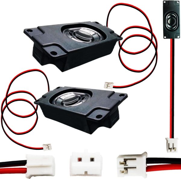 CTRICALVER Micro Altavoz, Pequeños Portátiles 3 vatios 8 ohmios, Altavoz magnético con Interfaz JST-PH2.0 de 2 Pines, para una Variedad de pequeños Productos electrónicos Inteligentes (2 Piezas)