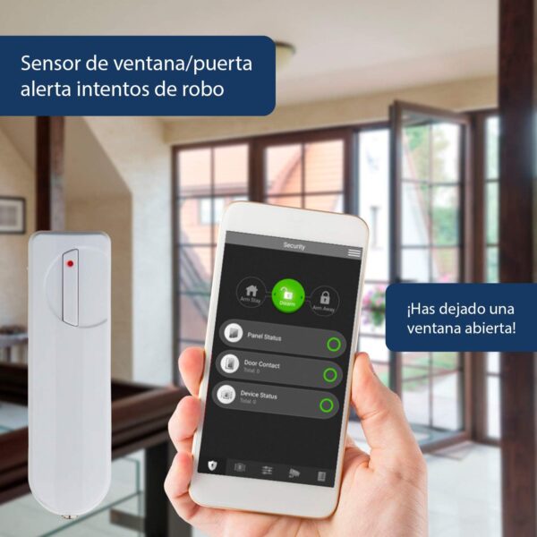 Blaupunkt Q3000 Kit de Alarma inalámbrica IP para casa, local, oficina. Sistema inteligente de seguridad sin cuotas. Antirrobos y okupas. Incluye panel de control, sensor para puertas y ventanas DC-S4, detector PIR de movimiento IR-S4. Recibe alertas en tu móvil. Funciones de domótica configurables. Fácil de instalar DIY - Image 6