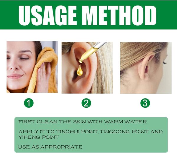 Ear Soothing Drops Calmante Del Oído, Gotas Para El Oído, Gotas Para El Oído Que Alivian La Obstrucción Del Oído Interno, Acúfenos, Molestias Del Oído - Image 4
