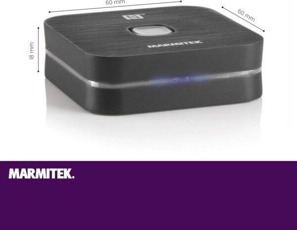 Receptor Bluetooth Audio - Marmitek BoomBoom 80 - NFC - Bluetooth a Conector de 3,5 mm - A2DP - Función de Espera - Transmita Música de Forma Inalámbrica a Través de Bluetooth a su Sistema Estéreo - Image 8