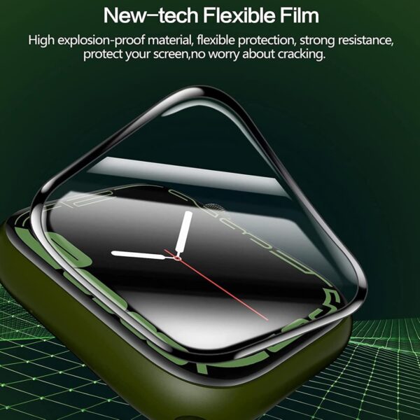 Blueshaweu Protector de pantalla compatible con reloj inteligente P66D de 1,85 pulgadas, HD, transparente, flexible, TPU, protector de pantalla [6 unidades] para reloj inteligente Aptkdoe P66D / Dotn - Image 2