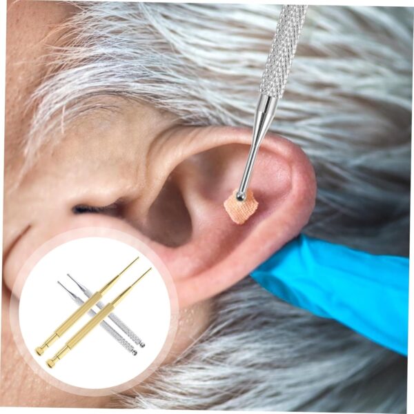 Healeved 4 Piezas detector auricular tripe portàtils masajeador facial herramientas de corporal sonda de pinta corporal bolígrafo sonda de oído inoxidable - Image 8