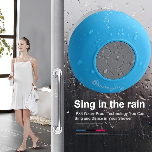 Neuftech Altavoz Bluetooth 5.2 Impermeable Sonido estéreo para iPhone 14 Plus/Pro/Pro MAX/SE /13/12 /11/ XR Samsung Galaxy Z Flip5 /Galaxy S23-Azul - Image 2