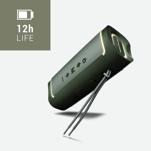 Energy Sistem Yume Eco Altavoz Bluetooth (Plástico 100% Reciclado, 15 W, Resistente al Agua IPX6, TWS, MP3, Micro SD) Verde - Image 3