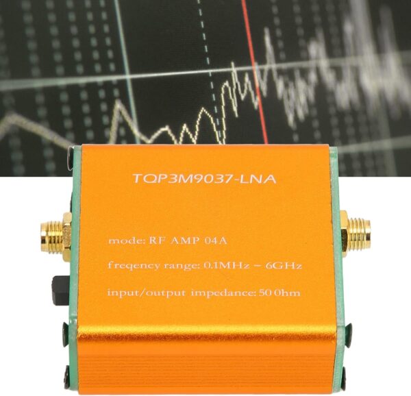 CCYLEZ Mini Amplificador de Audio, Amplificador de Banda Completa Portátil, 0,1 MHz‑6 GHz, Módulo de Preamplificador de Potencia LNa RF de Alta Ganancia de 20 DB para el Hogar,(Enviado con batería) - Image 7